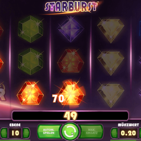 Starburst ist beliebtestes Casino-Spiel