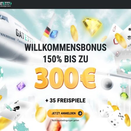 150 % bis zu 200 Euro bei Gate 777 Casino sichern