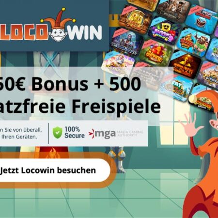 Geldjagd im Locowin Casino vom 6. bis 12. November