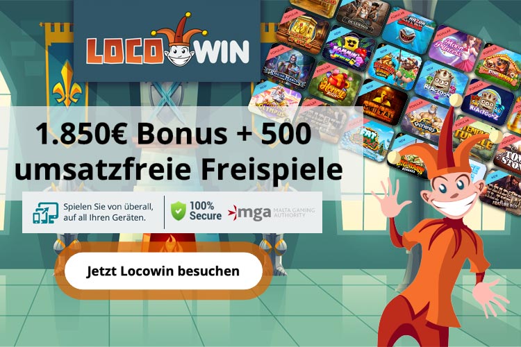 Geldjagd im Locowin Casino vom 6. bis 12. November