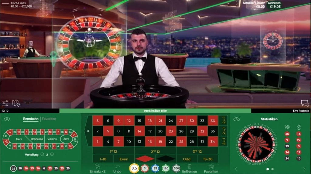 mr green live casino