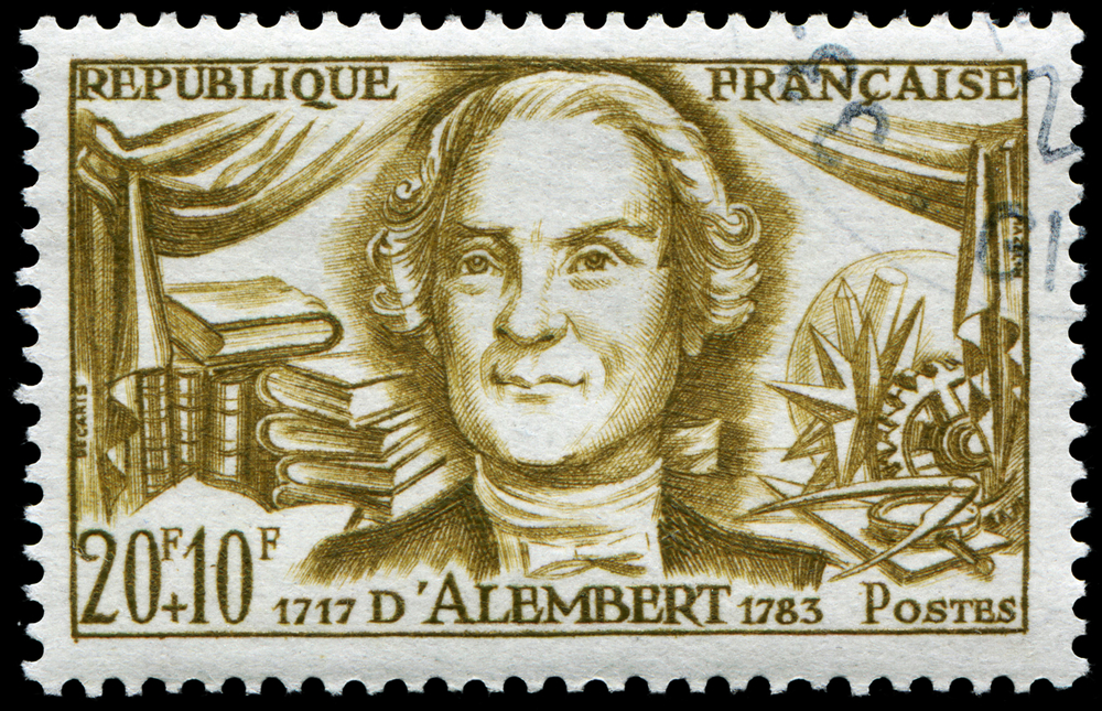 Paris,,France, ,June,13,,1959:,Jean baptiste,Le,Rond,D'alembert(1717 1783),