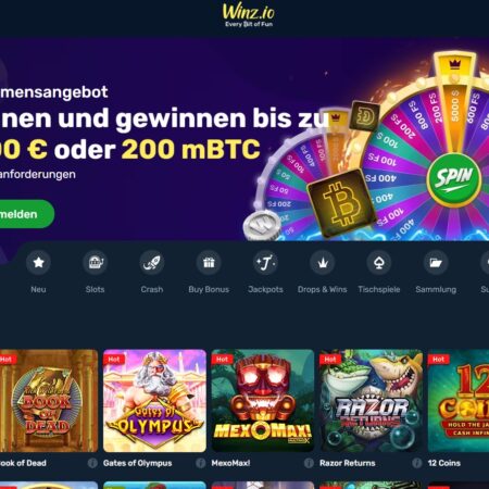 Glücksrad drehen bei Sonderaktion im Winz.io Casino