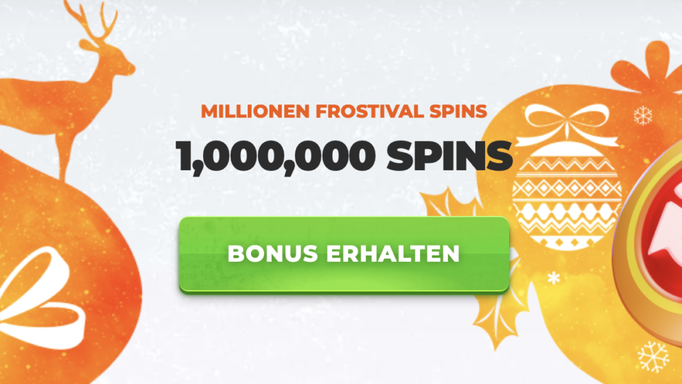 BetRiot Casino mit Millionen Frostival Spins